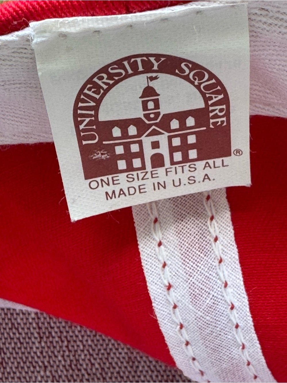 Vintage St. John's Red Storm Snapback Hat University Square USA Red Black Cap - Picture 5 of 7